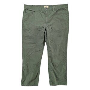 Blue Mountain Canvas Utility Pants Mens Olive Green Workwear 5 Pocket Size 44x32